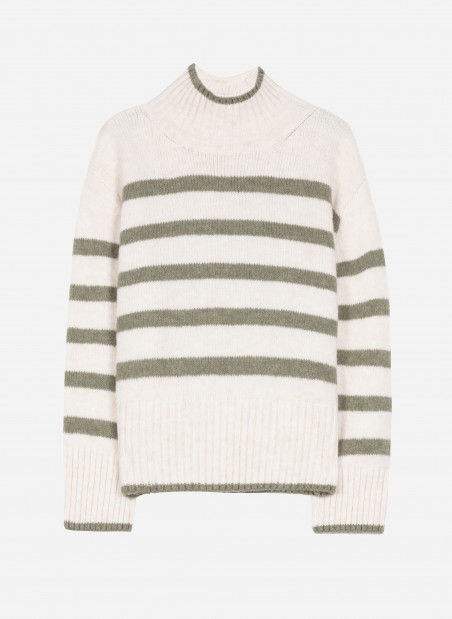 Striped knitted sweater LEROULA  - 22