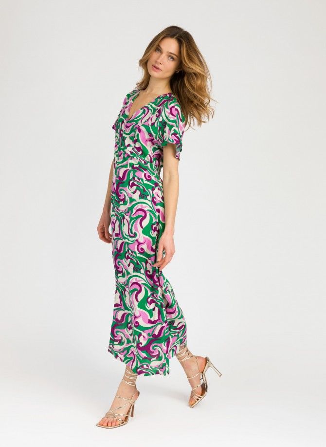 Robe midi imprimée OMBRY  - 3