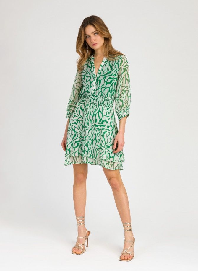 ORMAND short fitted printed dress