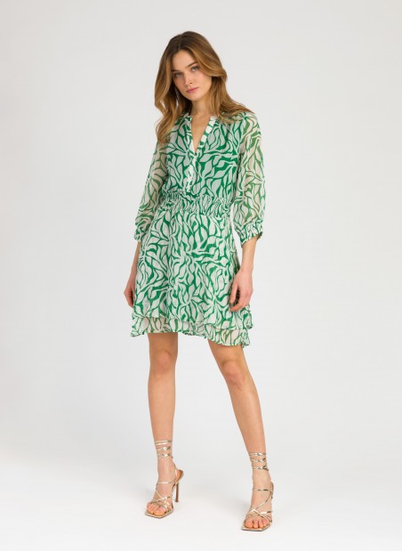 ORMAND short fitted printed dress  - 1