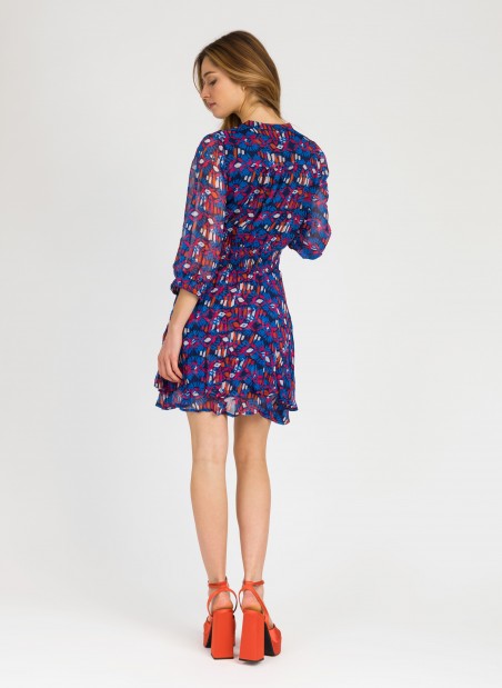 ORMAND short fitted printed dress  - 9