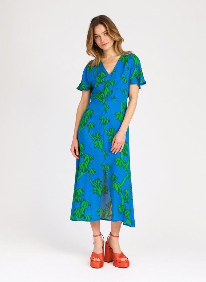 Robe midi imprimée OMBRY  - 10