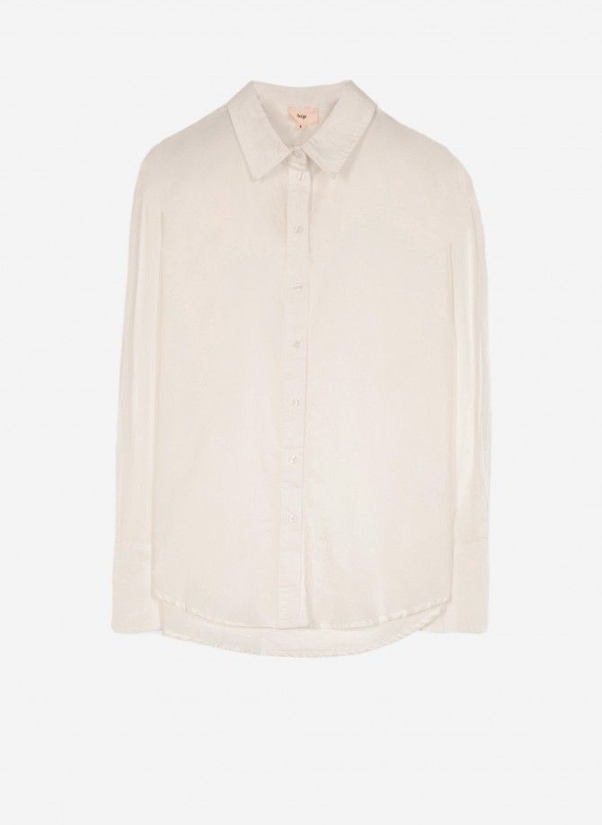 Plain cotton shirt SOANNA  - 3