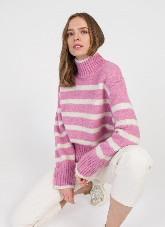 Striped knitted sweater LEROULA  - 14