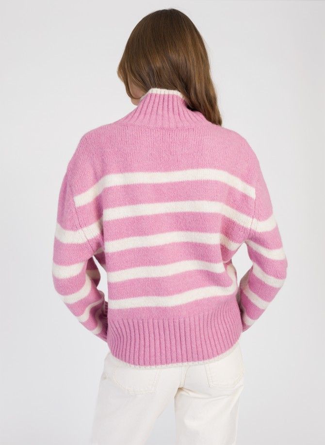 Striped knitted sweater LEROULA  - 17
