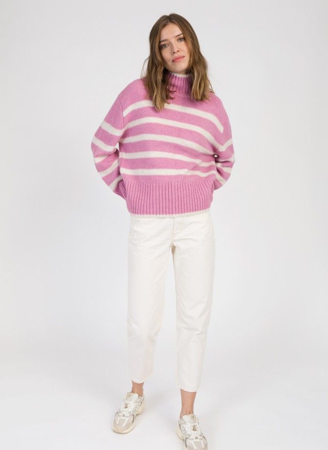 Striped knitted sweater LEROULA  - 15