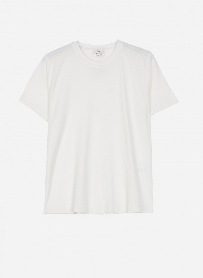 Plain T-shirt with round neck TESACHA  - 1