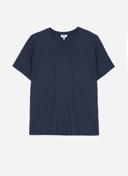 Plain T-shirt with round neck TESACHA  - 5