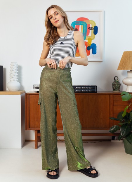 PILI Glitter Pants with cargo pockets  - 9