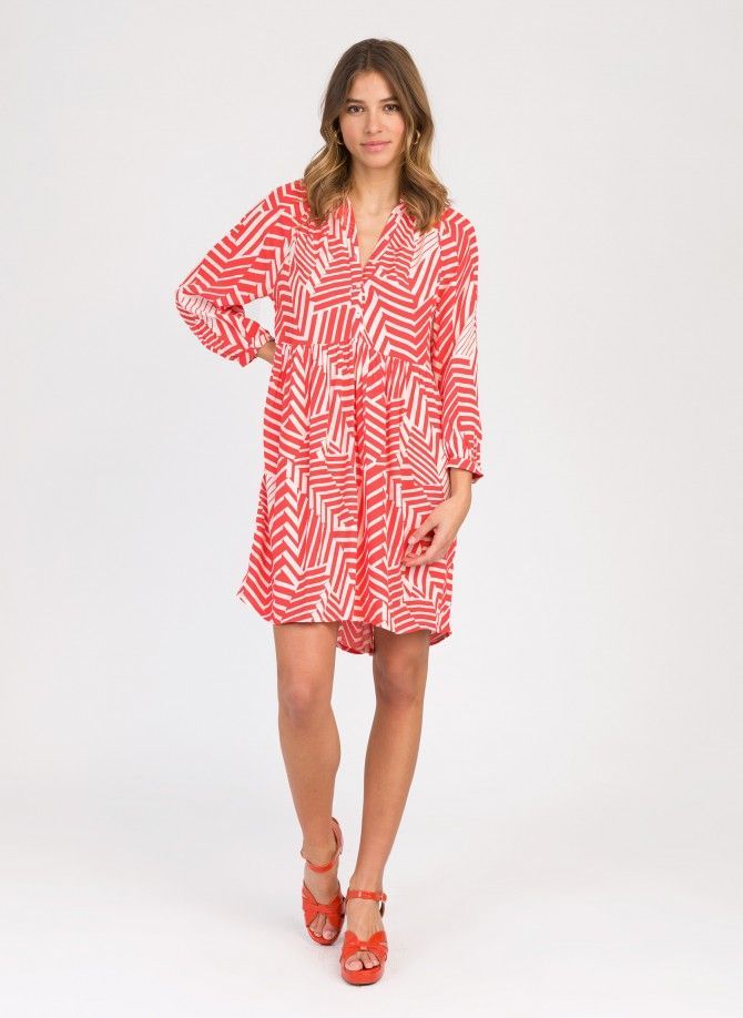 Short printed dress MAKENZIE  - 13