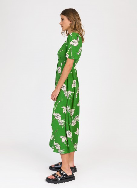 MONTANA midi dress, flared and buttoned  - 8