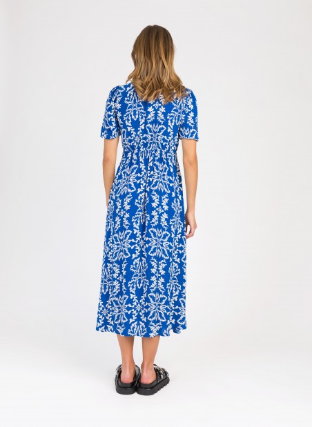MONTANA midi dress, flared and buttoned  - 4