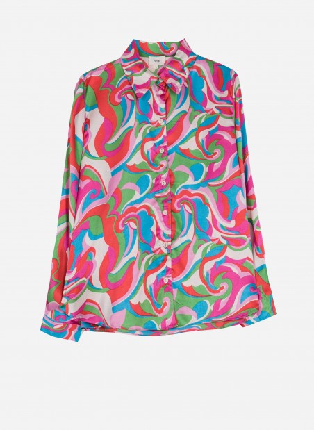 SYBILE printed flowing shirt  - 6