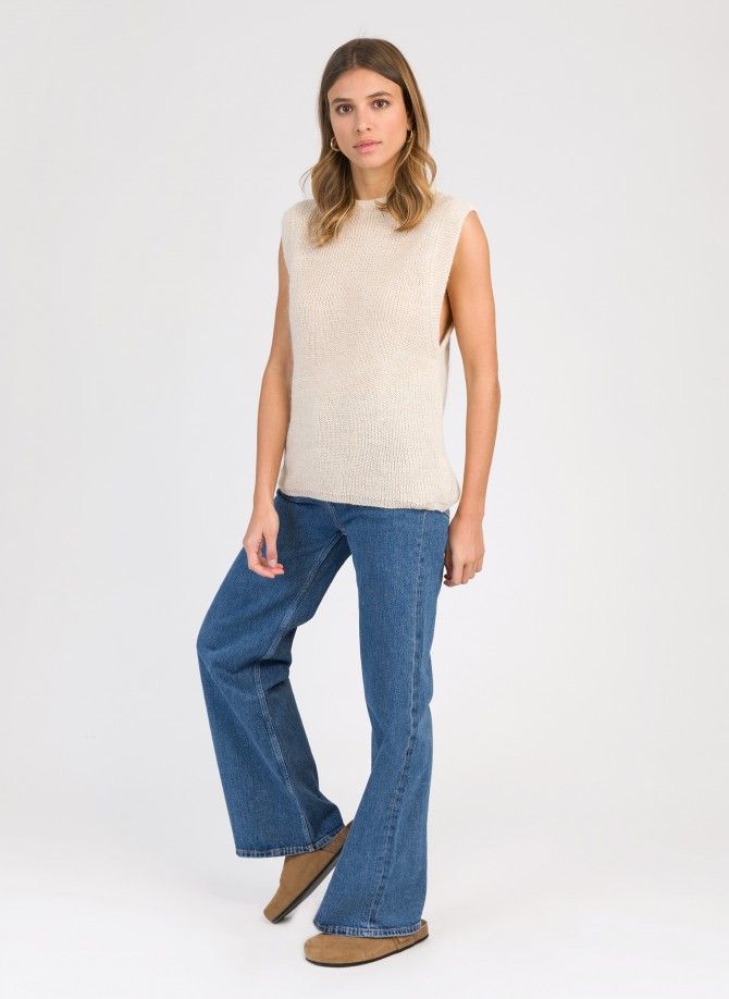 LAMAZOU sleeveless knit sweater  - 1