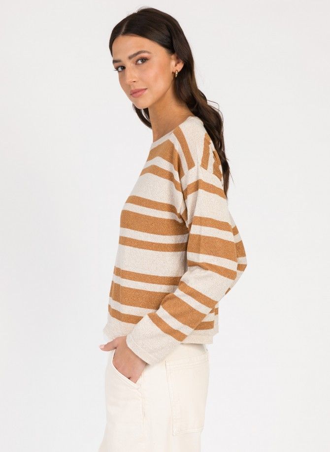 Very short striped sweater LAURINA  - 7