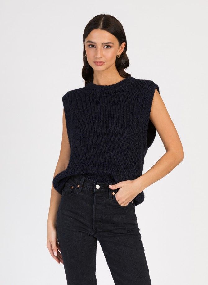 LAMAZOU sleeveless knit sweater  - 5