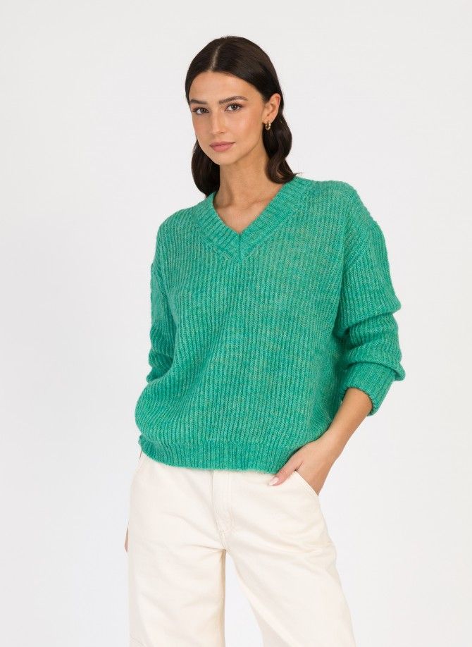 Fluffy knit sweater LEROSY  - 12
