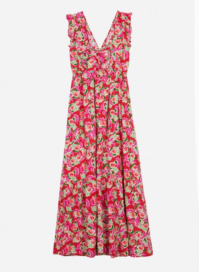 Printed halter maxi dress ODINO  - 2