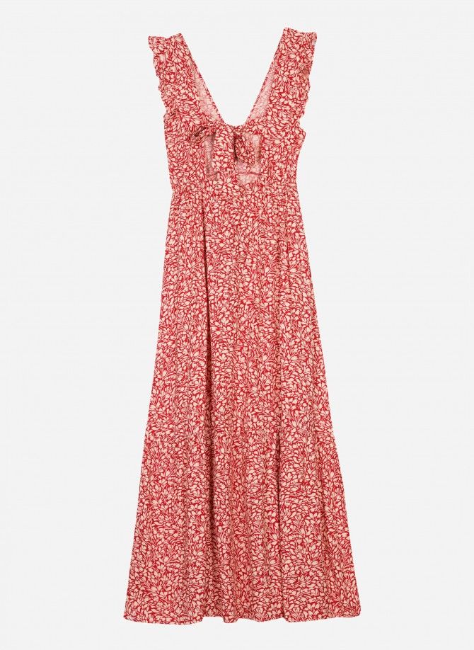 Printed halter maxi dress ODINO  - 4