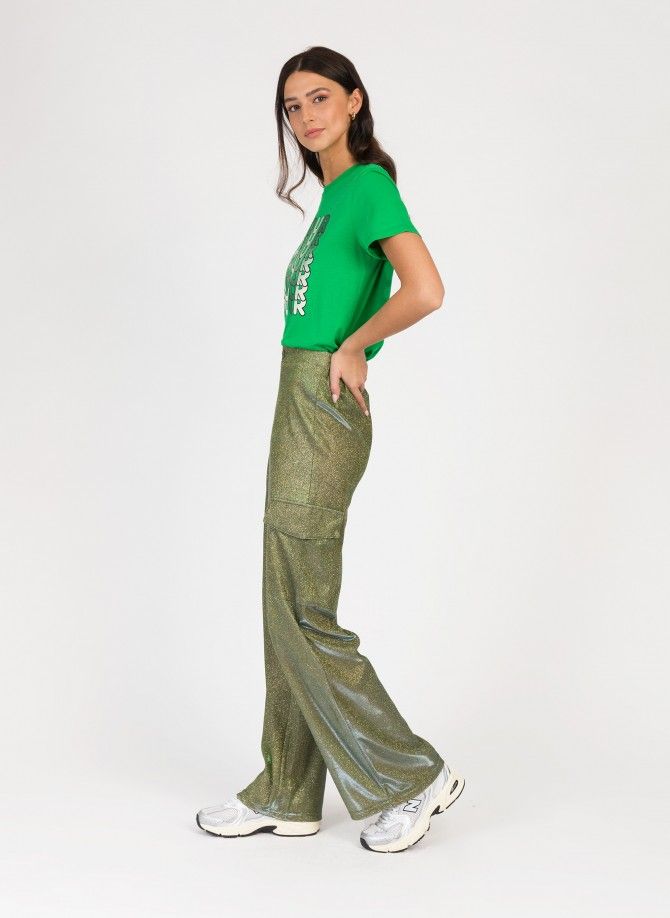PILI Glitter Pants with cargo pockets  - 12