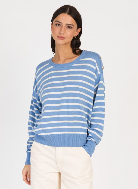 VANYA buttoned sailor sweater  - 20