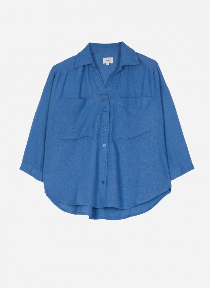Short shirt in linen SULLY  - 2