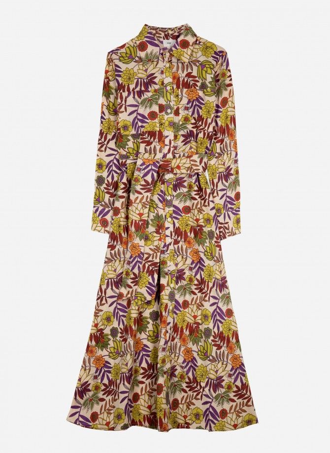 OLIMO printed maxi shirt dress  - 2