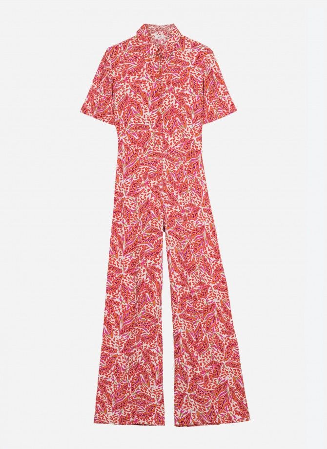Printed and buttoned jumpsuit MINDINA  - 2