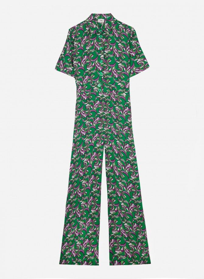 Printed and buttoned jumpsuit MINDINA  - 3