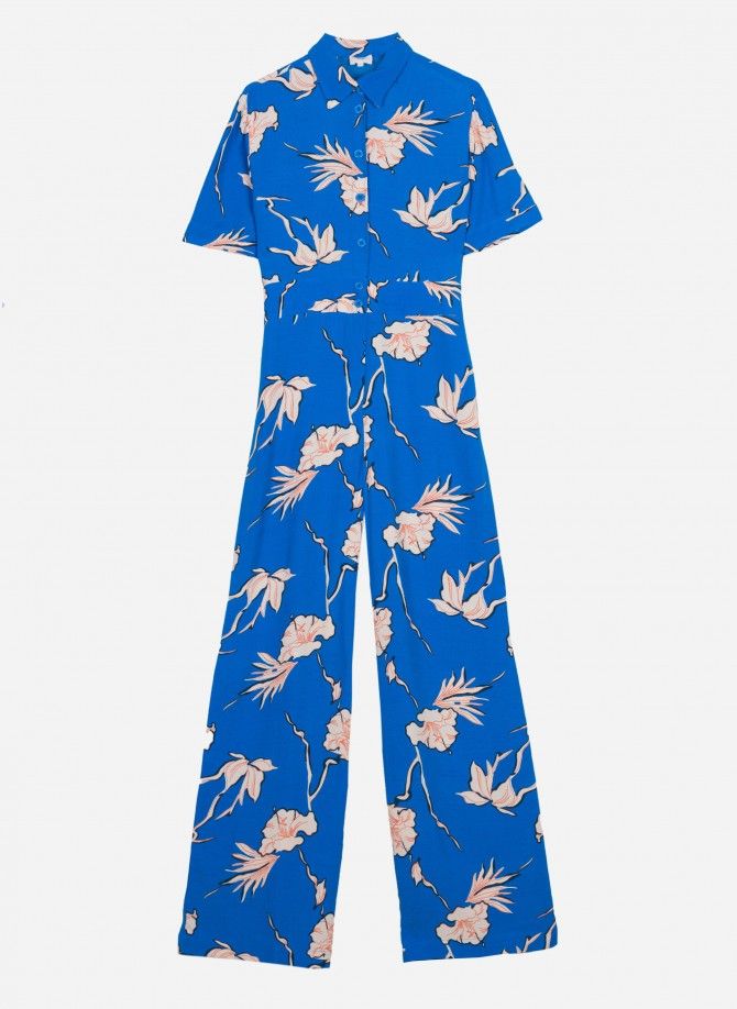 Printed and buttoned jumpsuit MINDINA  - 4