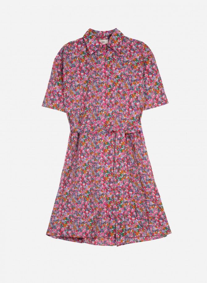 Short shirt dress in cotton OSSANA  - 3