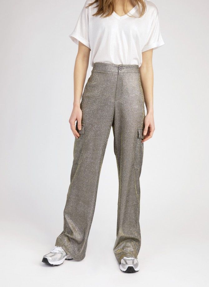PILI Glitter Pants with cargo pockets