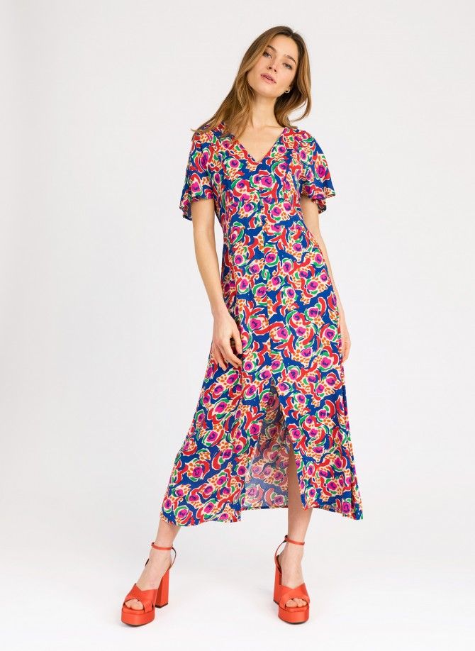 Robe midi imprimée OMBRY Ange - 6