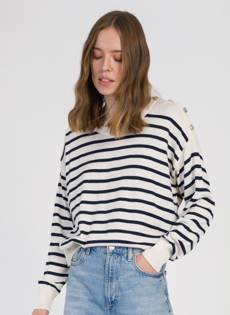 VANYA buttoned sailor sweater Ange - 5