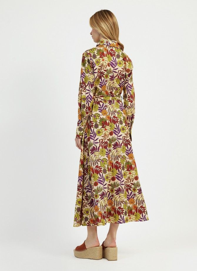 OLIMO printed maxi shirt dress Ange - 9