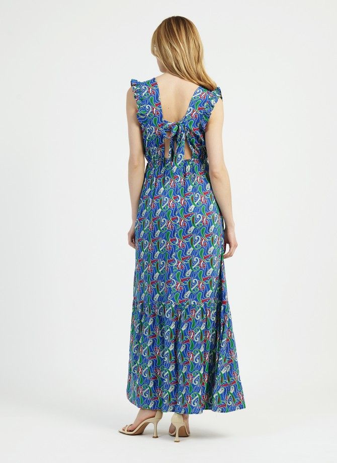 Printed halter maxi dress ODINO Ange - 4