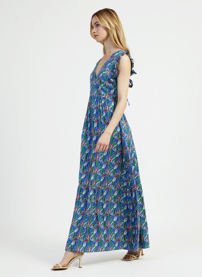 Printed halter maxi dress ODINO Ange - 2