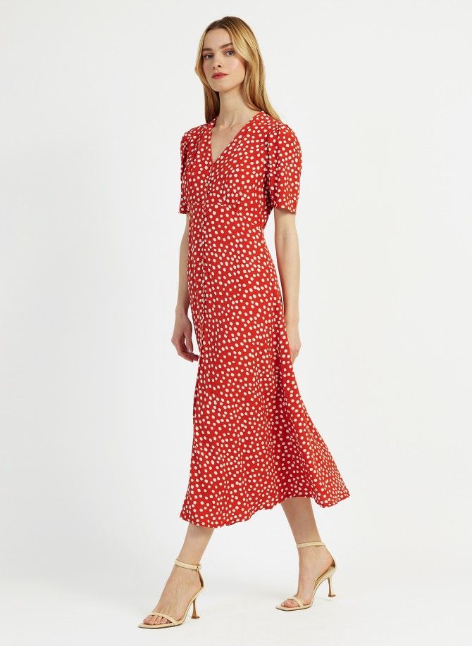 MONTANA midi dress, flared and buttoned Ange - 13