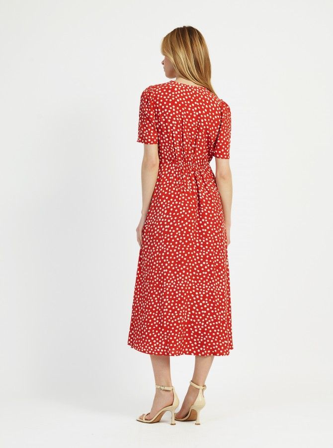MONTANA midi dress, flared and buttoned Ange - 14