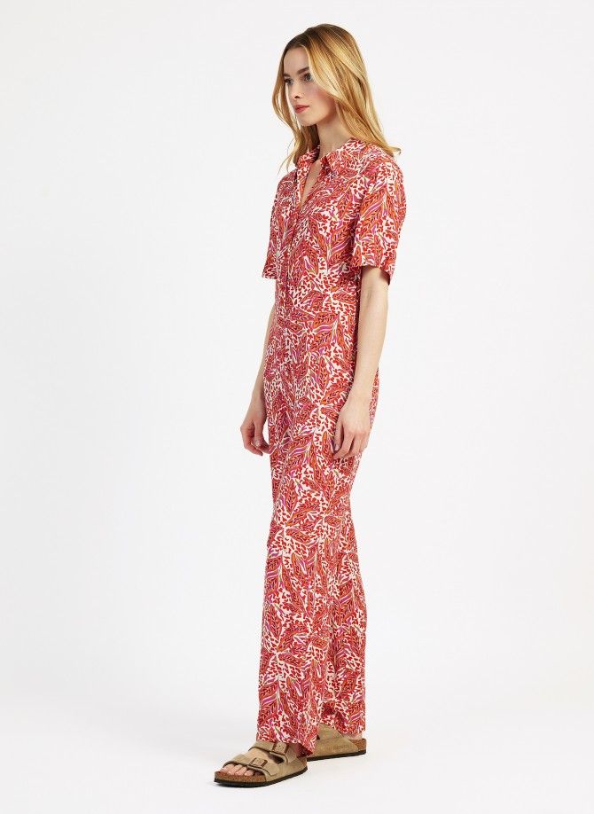 Printed and buttoned jumpsuit MINDINA Ange - 5