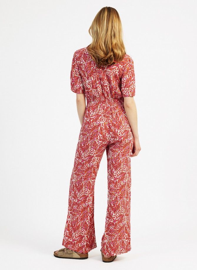 Printed and buttoned jumpsuit MINDINA Ange - 6