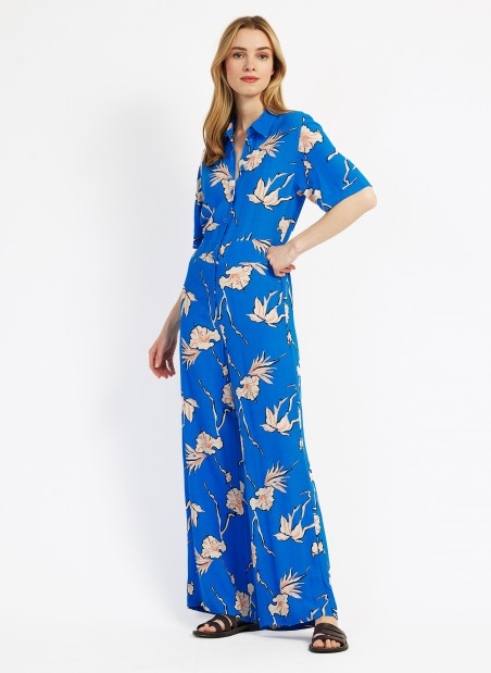 Printed and buttoned jumpsuit MINDINA Ange - 8