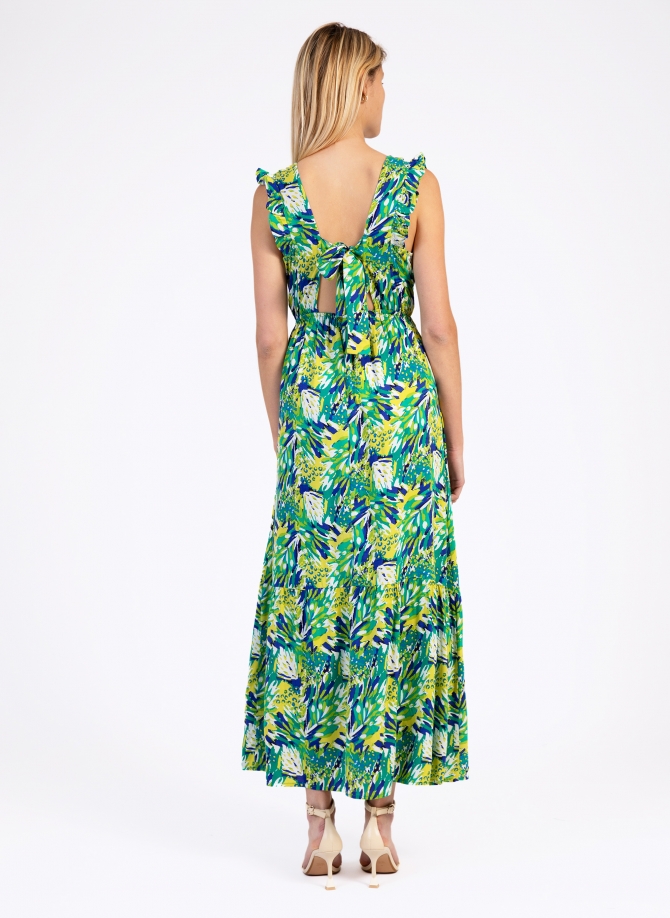 Printed halter maxi dress ODINO Ange - 28