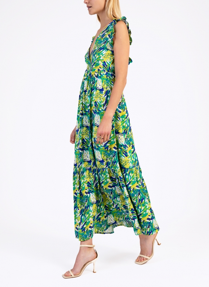 Printed halter maxi dress ODINO Ange - 26