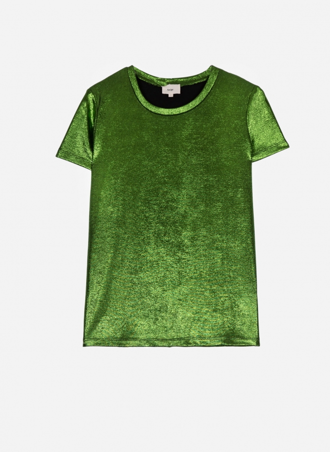 ALOPA iridescent round-neck T-shirt  - 3