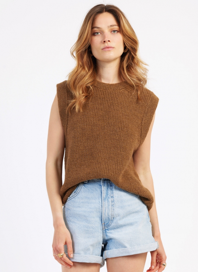 LAMAZOU sleeveless knit sweater