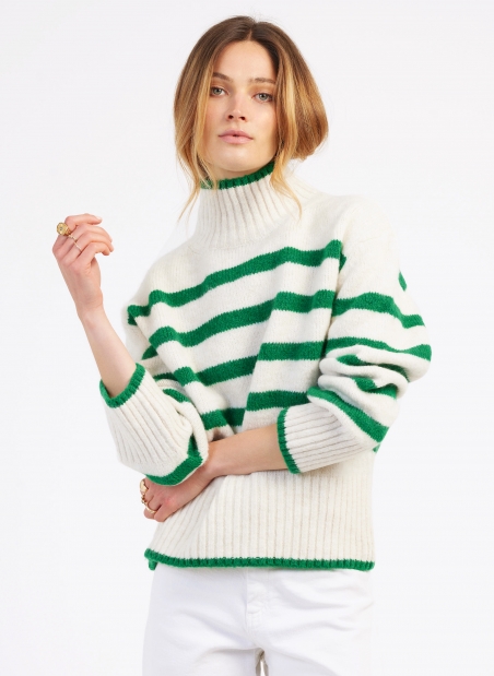 Striped knitted sweater LEROULA Ange - 13