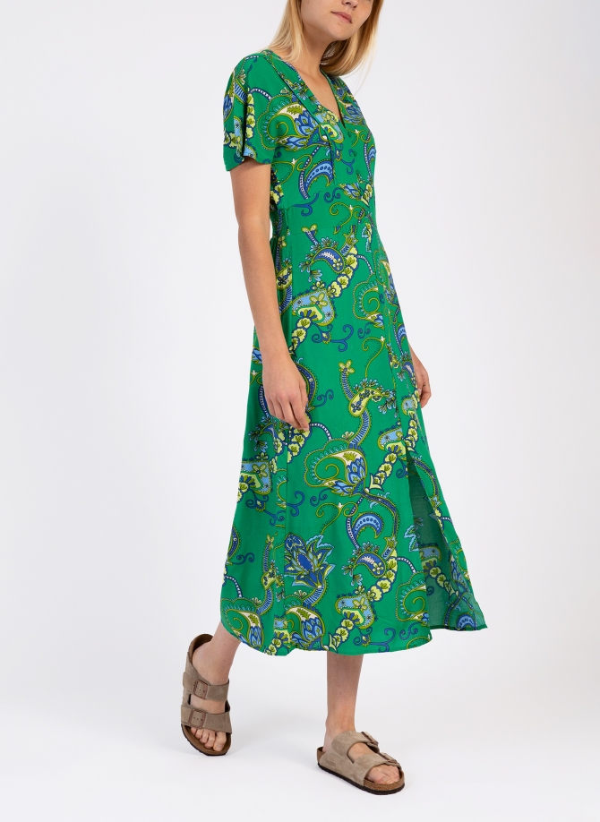 Robe midi imprimée OMBRY Ange - 31