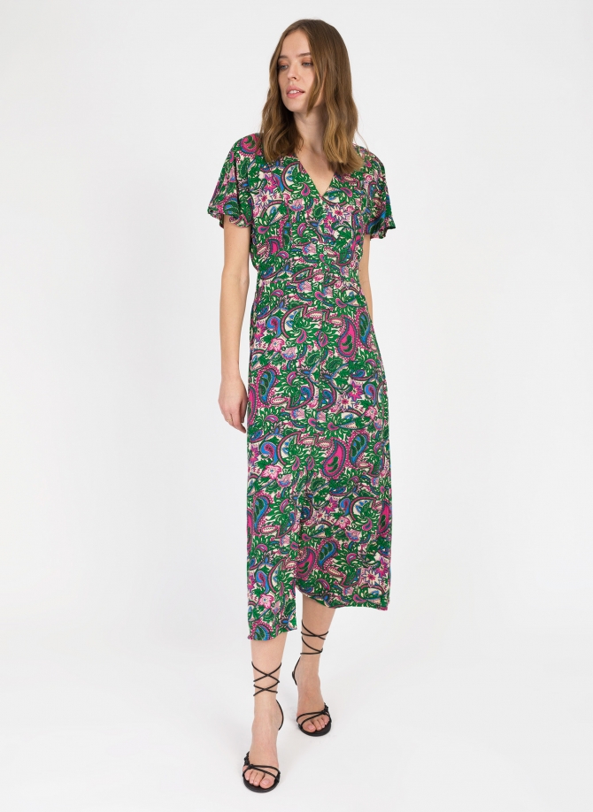 OMBRY printed midi dress Ange - 36