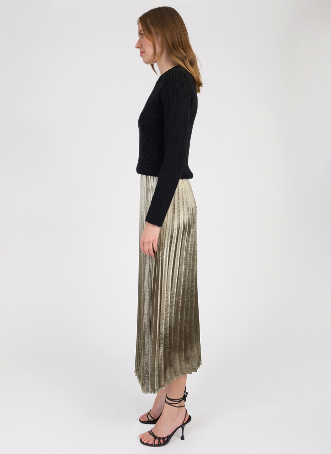 Long satin pleated skirt JAFAR Ange - 14